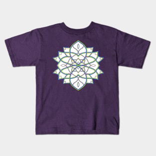 Psychedelic Mandala Flower Kids T-Shirt